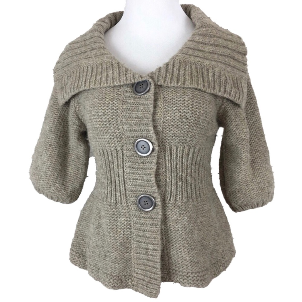 Free People S Chunky Sweater Cardigan Peplum Knit